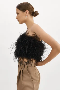 Best Sale LAMARQUE ZAINA | Feather Bustier Black