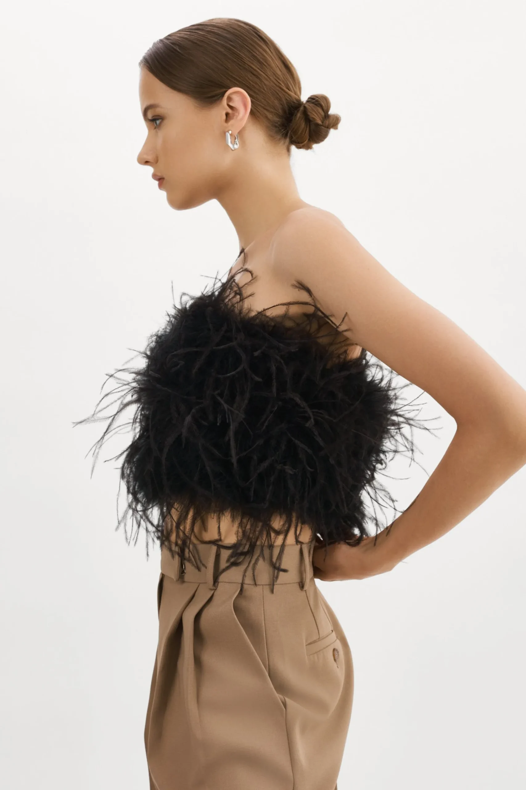 Best Sale LAMARQUE ZAINA | Feather Bustier Black