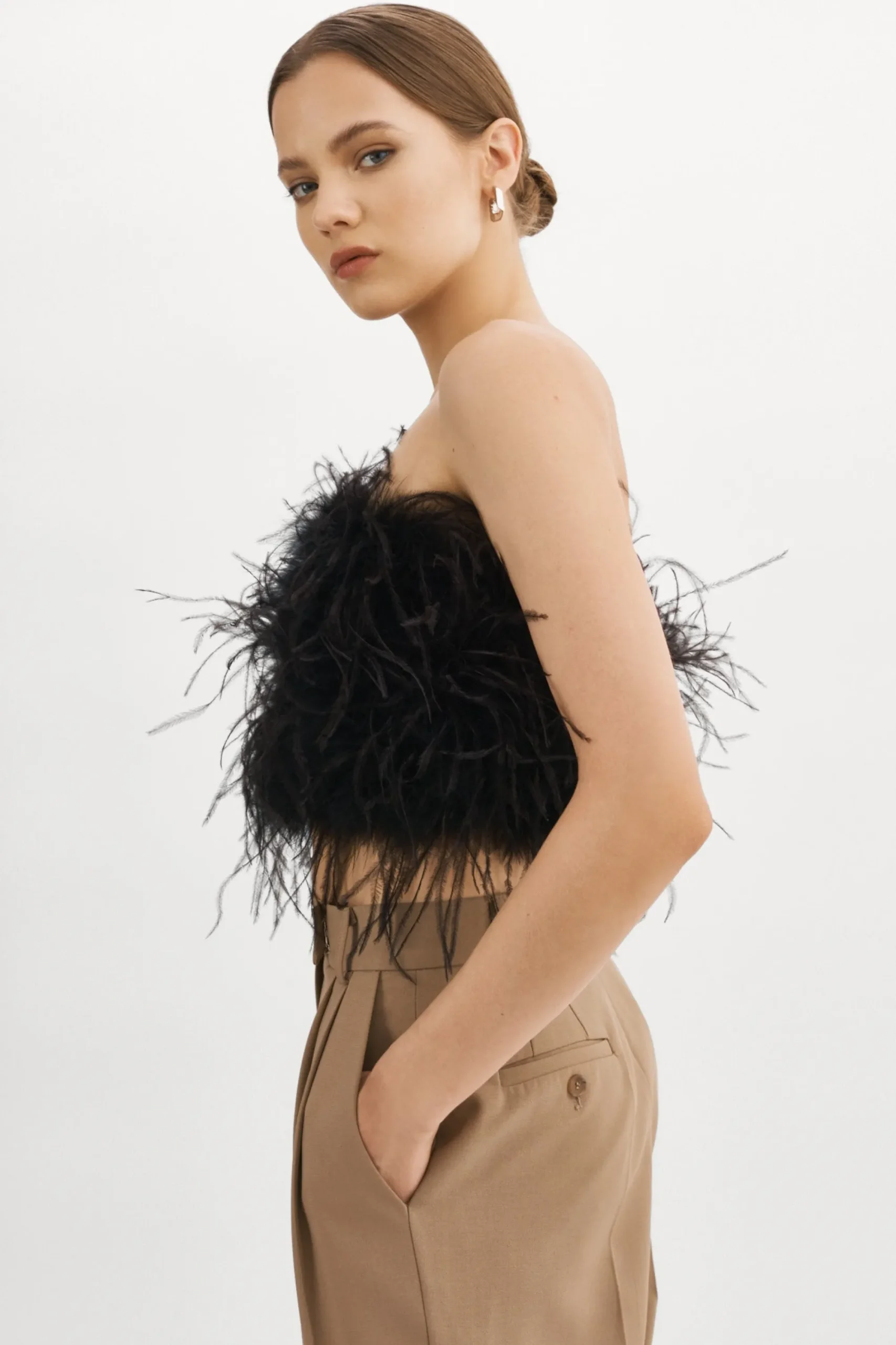 Best Sale LAMARQUE ZAINA | Feather Bustier Black