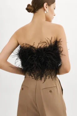 Best Sale LAMARQUE ZAINA | Feather Bustier Black