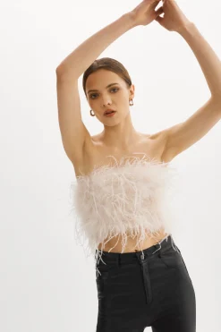 Online LAMARQUE ZAINA | Feather Bustier Bone