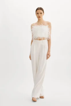 Fashion LAMARQUE ZAINA | Feather Bustier White