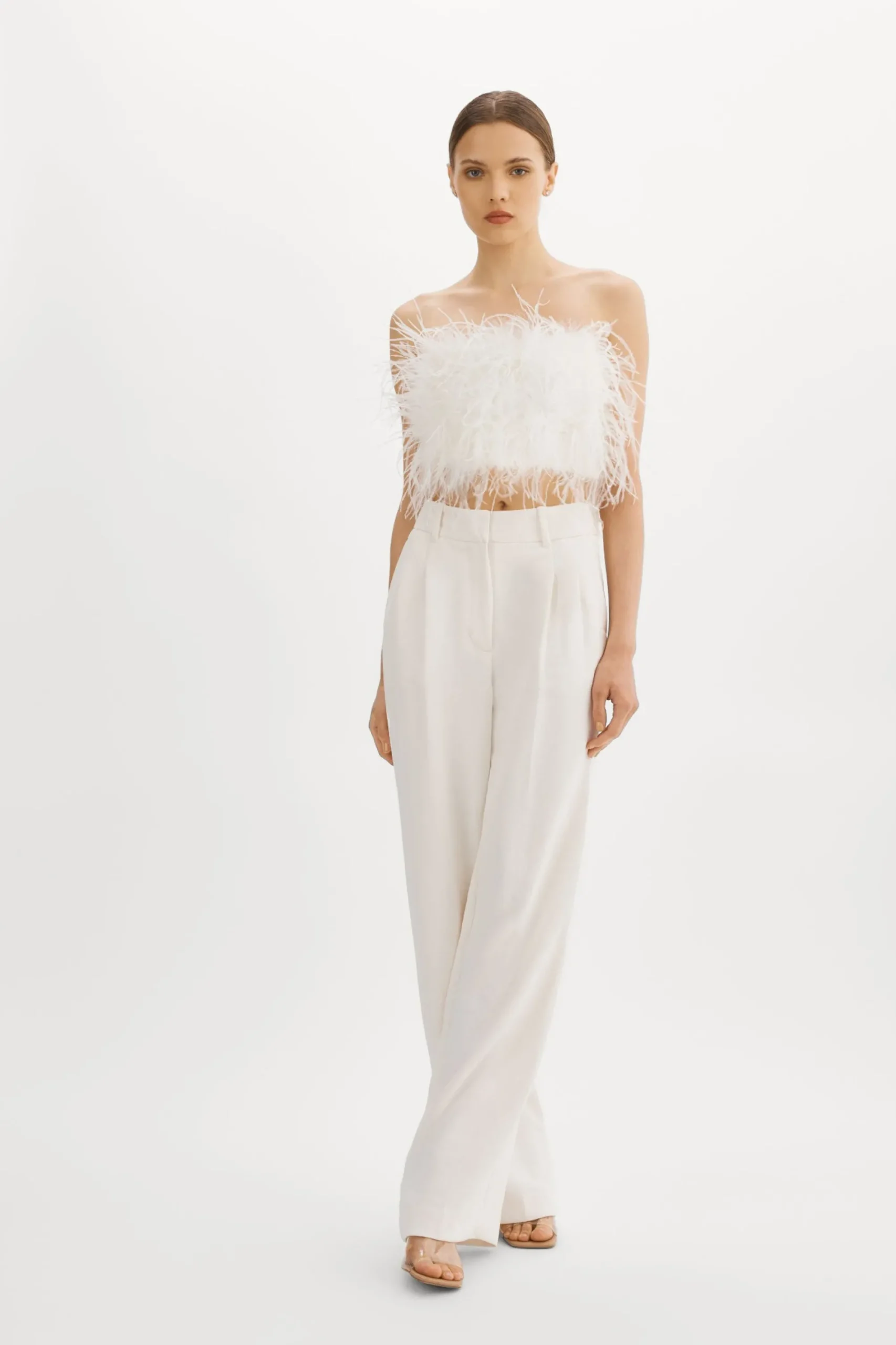 Fashion LAMARQUE ZAINA | Feather Bustier White