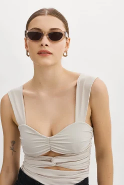 Discount LAMARQUE ZEELA | Ruched Cutout Cami Cloud